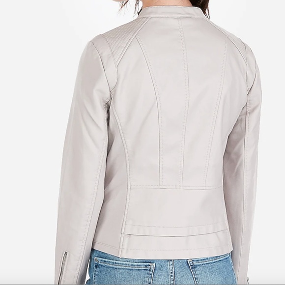 NWT Express Vegan Leather Double Peplum Ja… - Picture 2 of 4